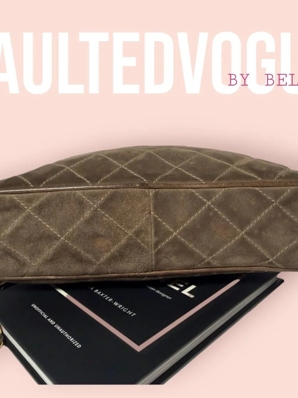 Vintage Chanel Quilted Suede Tassel Crossbody 🤎 Rare Classic - Picture 6 of 16